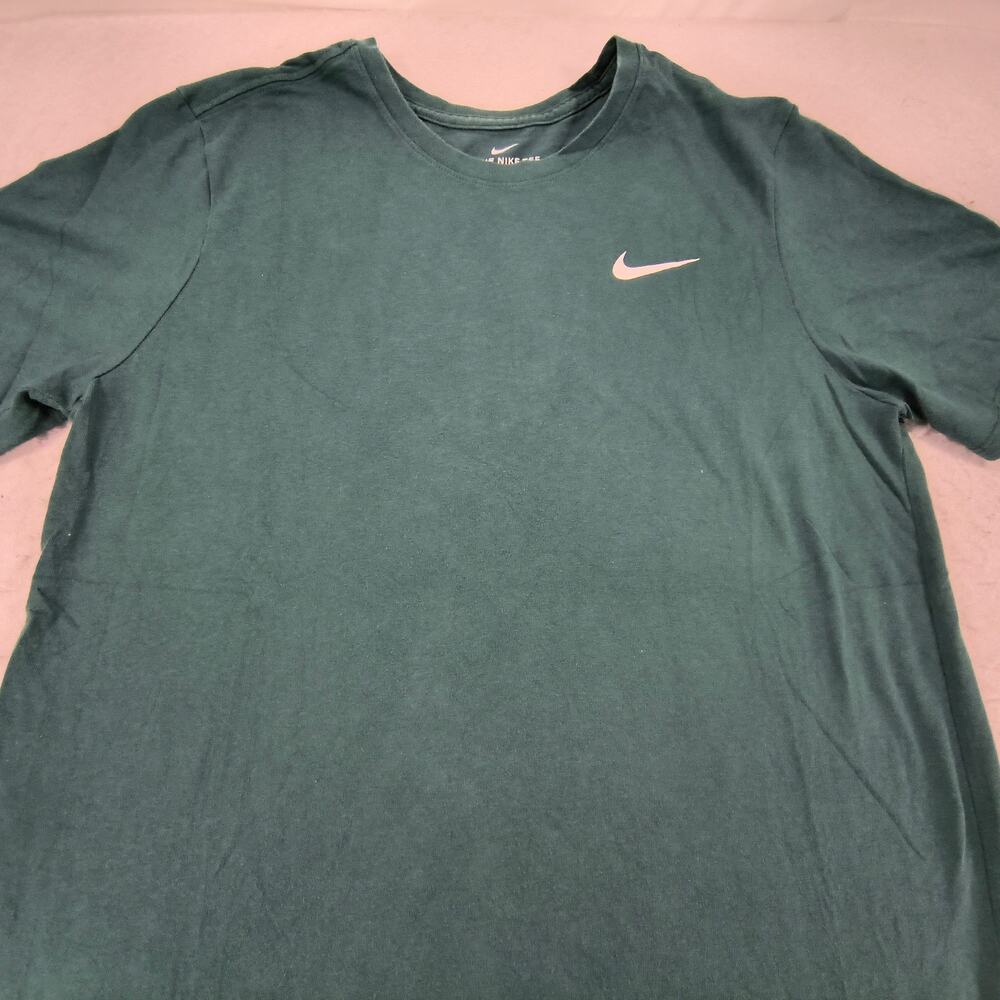 Nike Tee Casual Short Sleeve Crew Neck Shirt Mens Size Large L Green White
